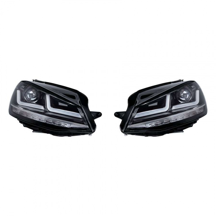 OSRAM LED-DRIVING VOLL-LED Tagfahrlicht Scheinwerfer für VW Golf VII (7) 12-16 schwarz/chrom